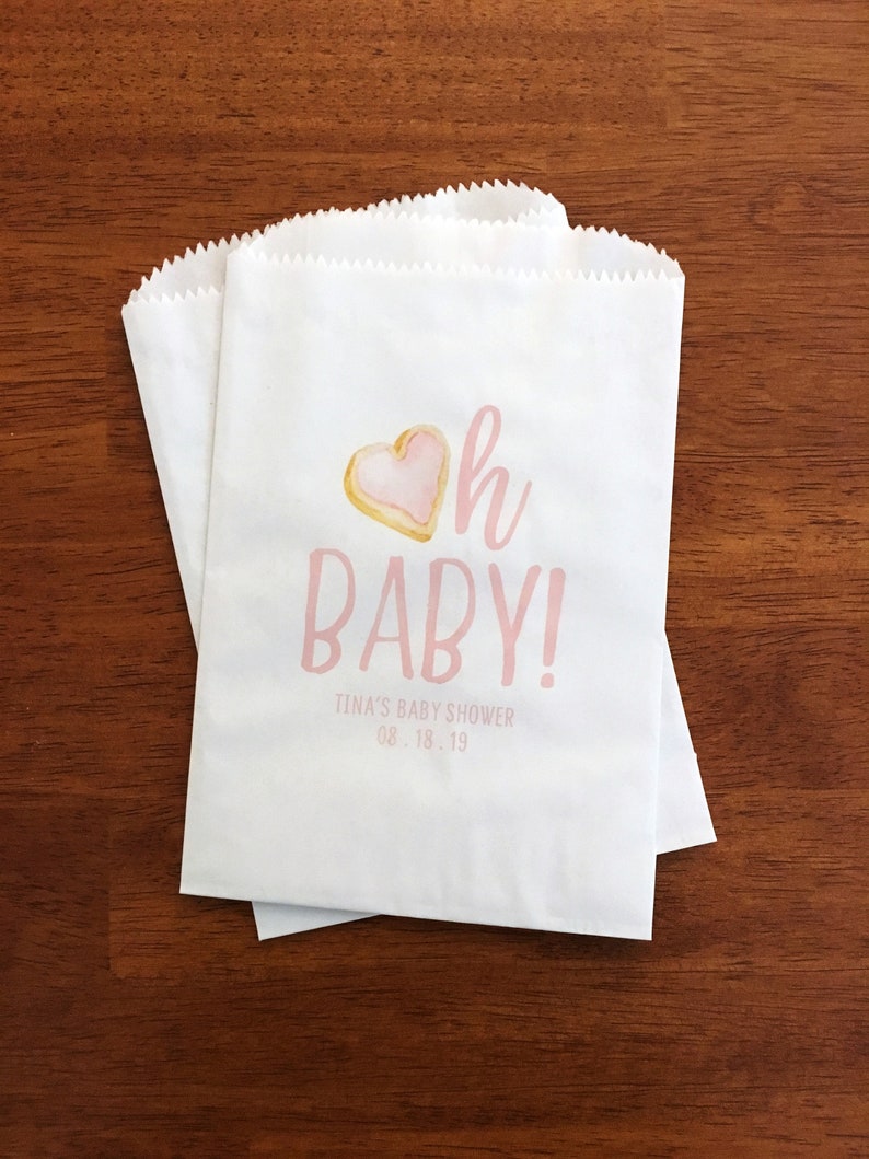 Baby Shower Cookie Favor Bags Girl Baby Shower Favor Bags Etsy