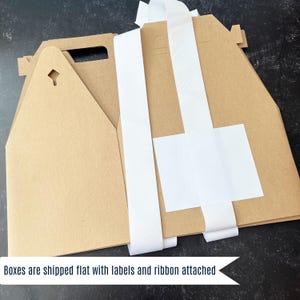 a box that has some white tape on it