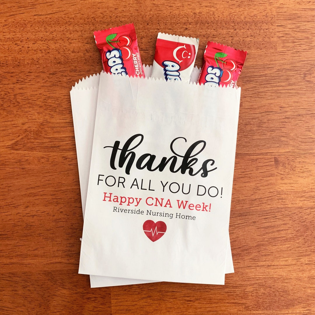 CNA Week Gift Bags LINED CNA Appreciation Week Gift Nursing Assistant