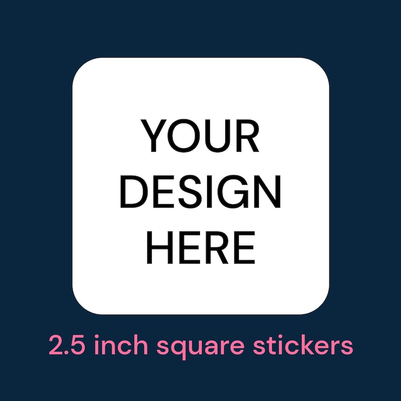 2.5 Inch Square Stickers - Etsy