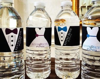 Water Bottle Labels Wedding - Wedding Welcome Bag Gift - Custom Wedding Favor for Guest - Wedding Guest Gift Ideas - Bridal Shower Favor