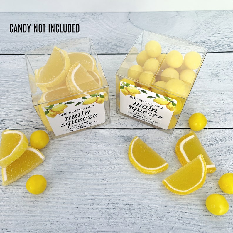 She Found Her Main Squeeze Bridal Shower Favor Boxes - Lemon Wedding ...