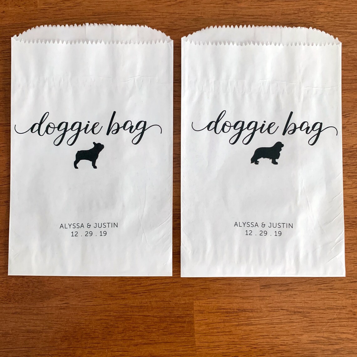 CHOOSE YOUR DOG Wedding Dog Treat Bags Dog Treat Favor Bags Etsy