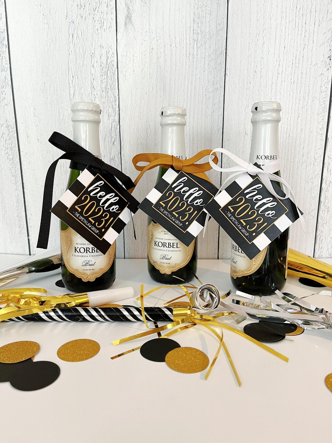 PRINTED Holiday Gift Tags & Ribbon - 2026 New Years Party Favor Tags - Etsy