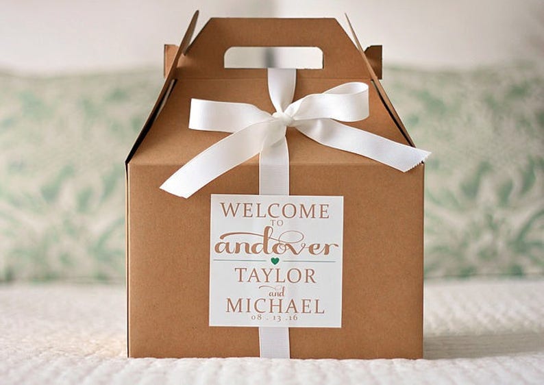 Wedding Gift Bag Labels Hotel Bag Stickers for Etsy