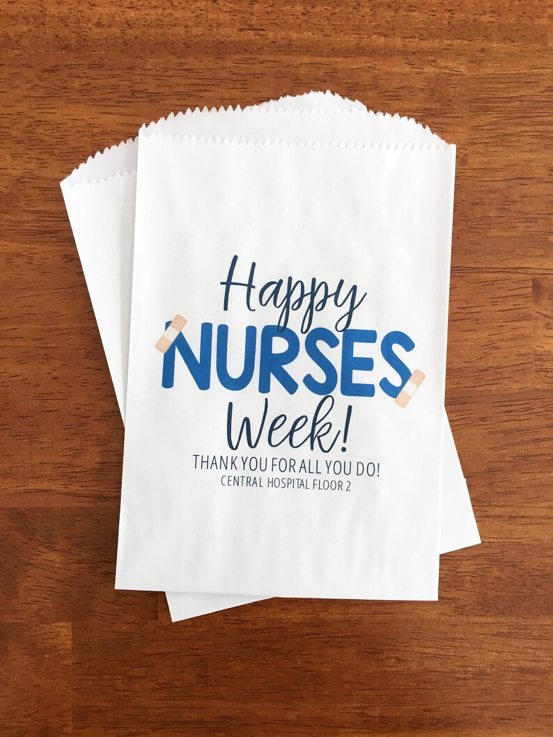 Nurses Week Treat Bags LINED Candy Bags Donut Bags Cookie Etsy