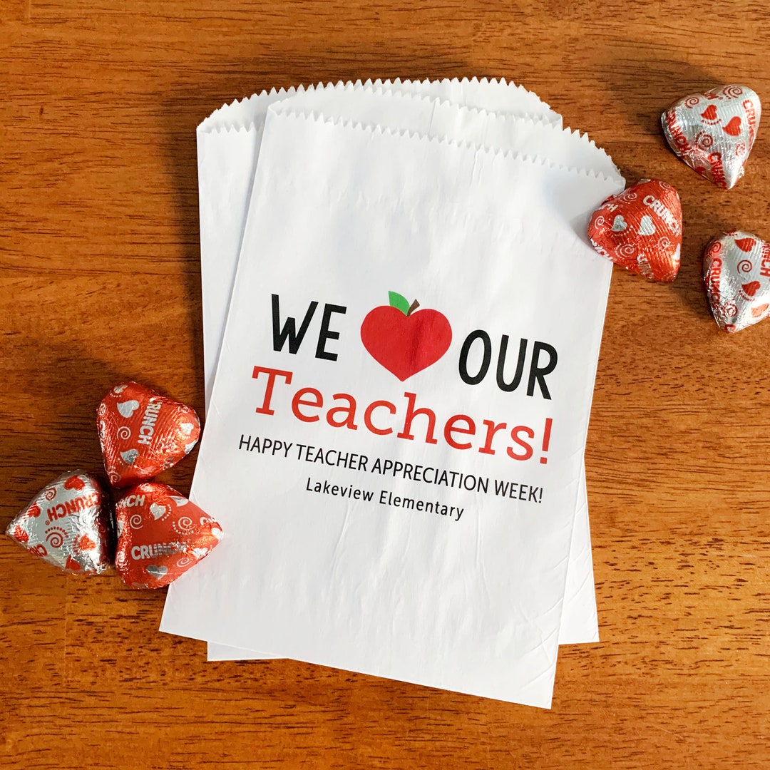 Teacher Appreciation Week Gift Bags Personalized Teacher's Day Gift