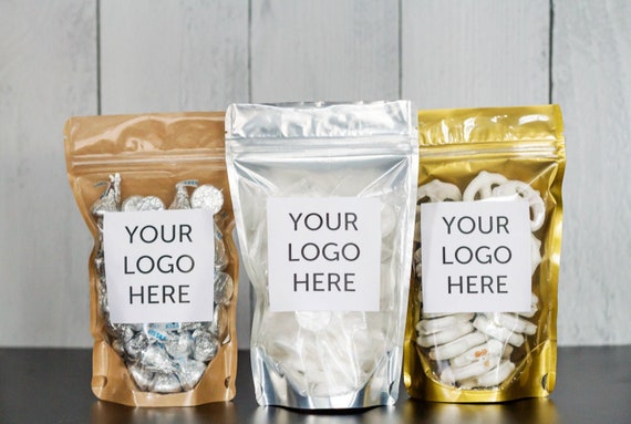 Corporate gift clearance bags with logo
