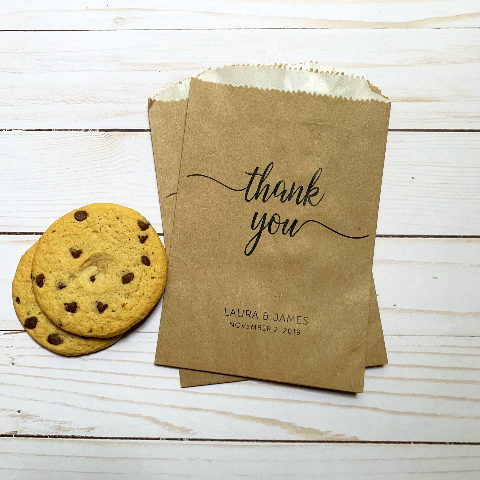 LINED Thank You Treat Bags Birthday Party Bridal Shower Etsy