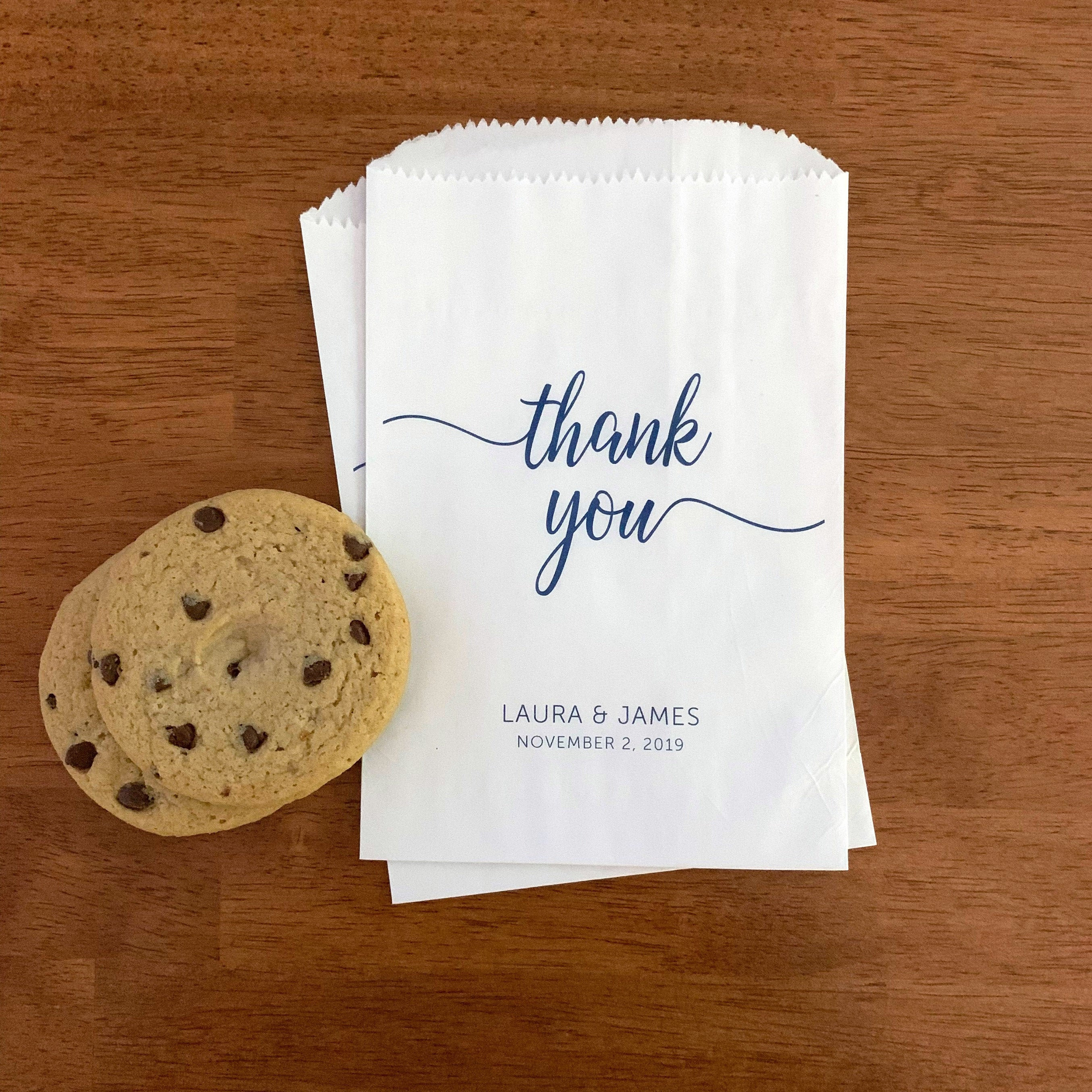 LINED Thank You Treat Bags Engagement Party Birthday Etsy