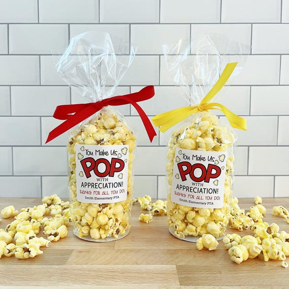 popcorn in purple bag