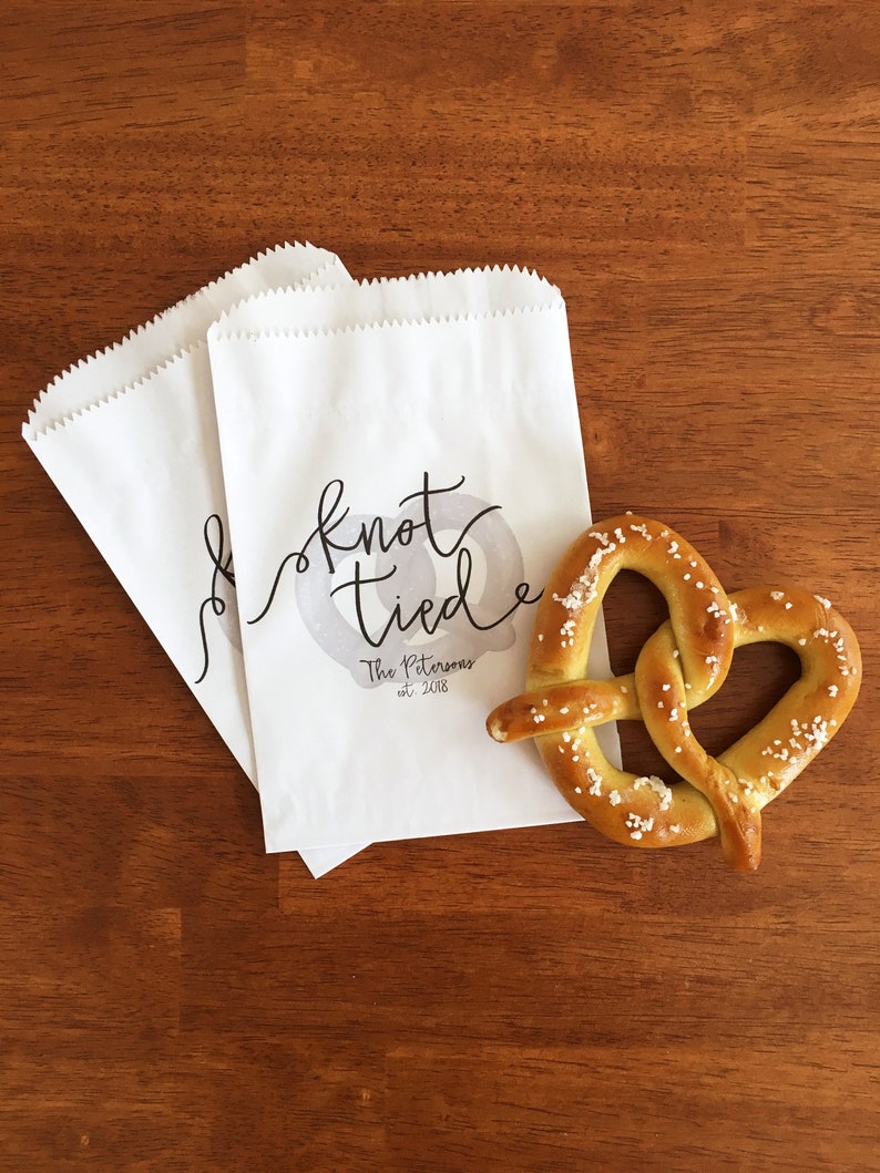 Pretzel Bags for Wedding Hot Pretzel Wedding Bags Soft Etsy