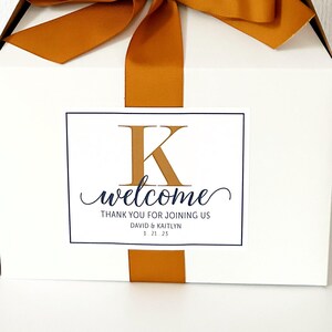 ASSEMBLED Personalized Wedding Welcome Boxes for Guests - Gable Box ...