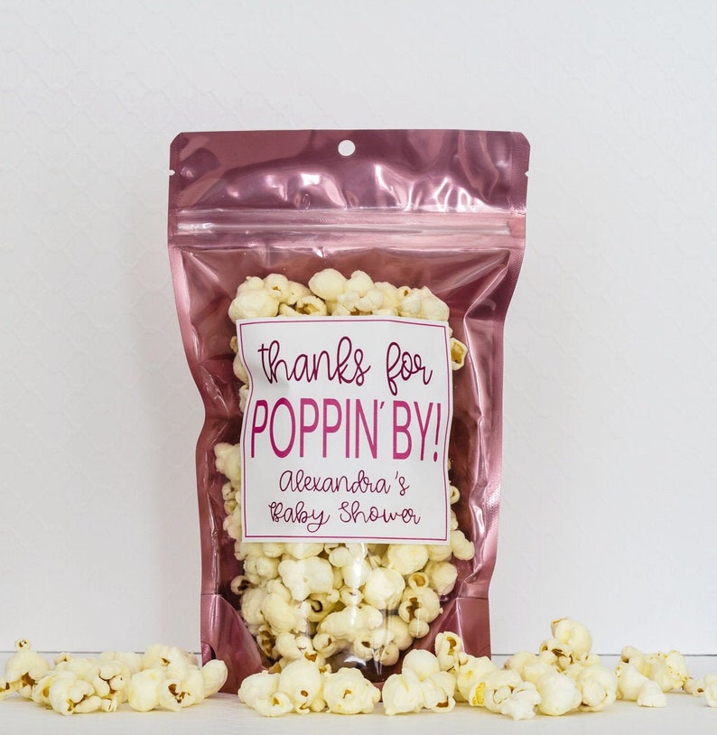 Personalized Popcorn Bags Thanks for 