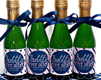 Wedding Shower Favors for Guests - Mini Champagne Bottle Label - Bridal Shower Gifts for Guests - Baby Shower Party Favors - Mini Wine Label