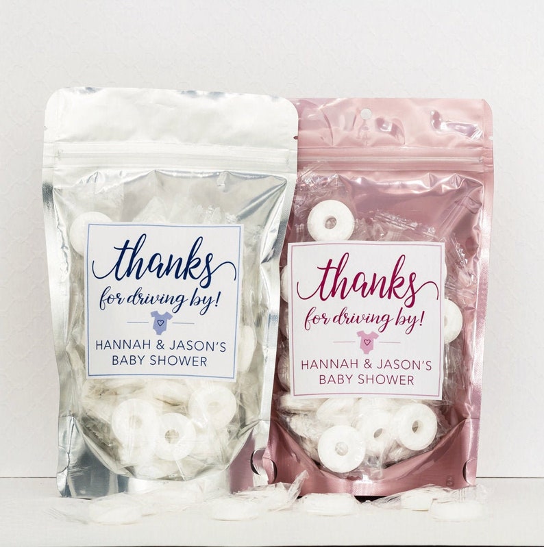 Drive By Baby Shower Favor Bags Girl Boy Gender Neutral Etsy