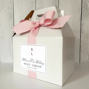 Initials Logo Wedding Welcome Boxes Hotel Welcome Box Out of Town Gifts ...