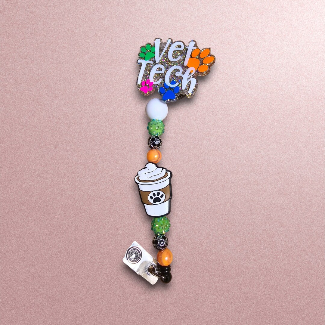 Vet Tech Badge Reel ~ Vet Tech ~ Dog Doctor ~cat Doctor ~animal Doctor ...
