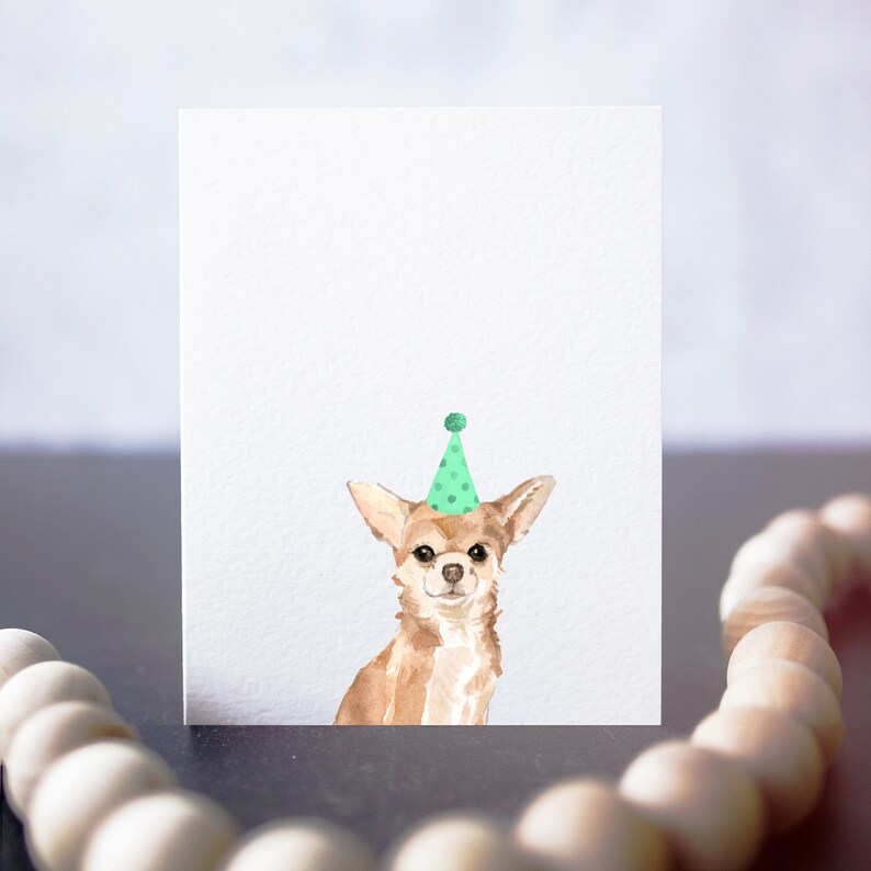 Chihuahua Birthday Card Card for Dog Lover Chihuahua - Etsy Canada