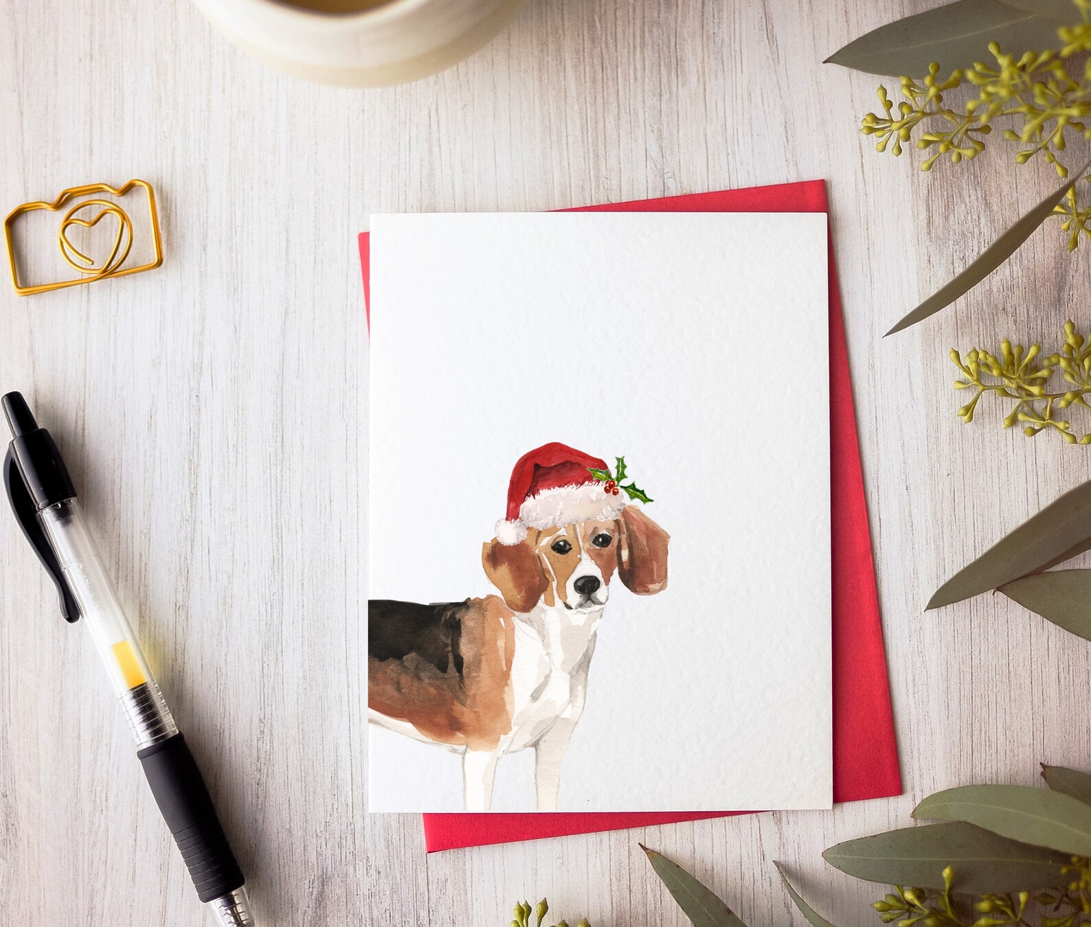 Beagle Holiday Card Beagle Christmas Card Beagle Holiday - Etsy