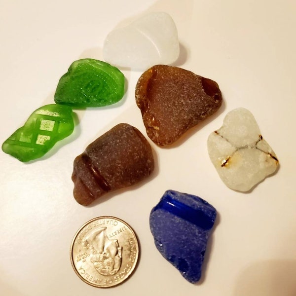 Beach glass in assorted colors- some rare- found along lake michigan beaches