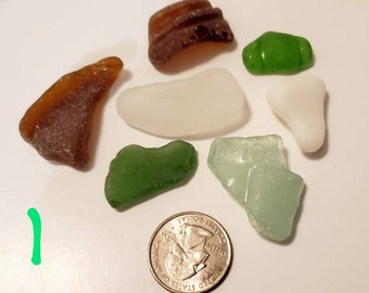 Beach glass in assorted sizes- frosted and found along lake michigan beaches