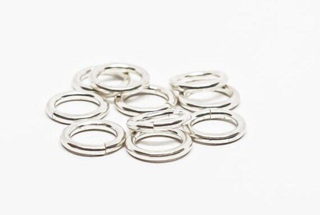 Openable Rings 8mm Sterling Silver Openable Jump Rings. Solid 925 Sterling Silver ...