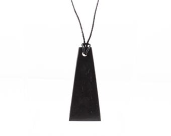 Shungite Pendant Necklaces Unisex with leather cord.