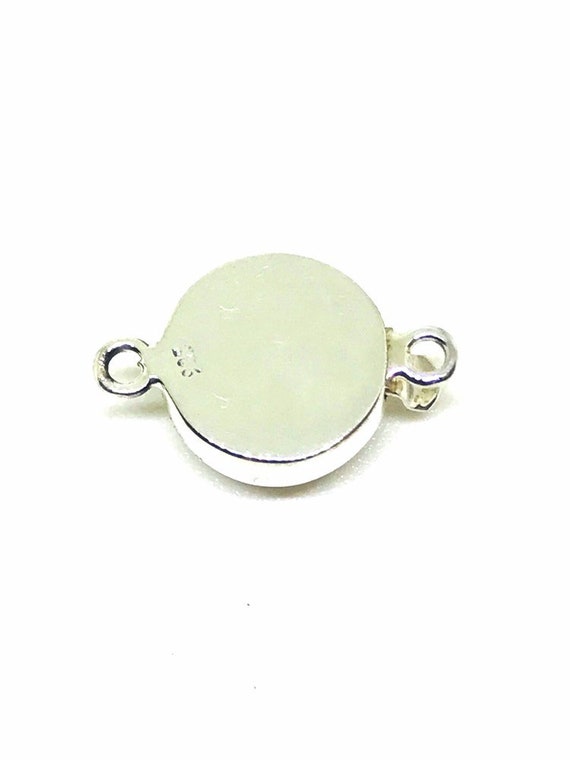Box Clasps in Solid Sterling Silver 925 With 13mm Round