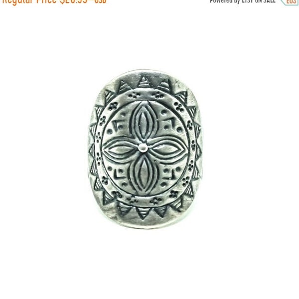 Sterling silver, Ring, Tribal, Vintage, Bohemian, Gypsy, Ethnic, Hill Tribe,  Size- 6, 7, 8, 9