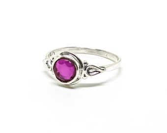 Ruby Ring Sterling Silver 925.
