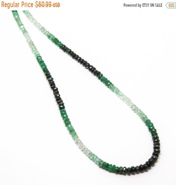 Special Sale Natural Emerald Bead Necklace Beads 2 3mm Faceted