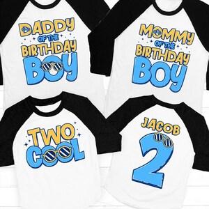 Two Cool Birthday Shirt, Two Cool Family Shirts, 2nd birthday shirt, Family Birthday Shirts, birthday boy shirt, Second Birthday gift, Party