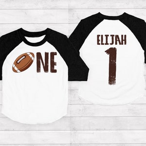 Football Birthday Shirt, Football first Birthday shirt, One Football Shirt, One Year Old Shirt, 1st birthday shirt gift, Sports birthday