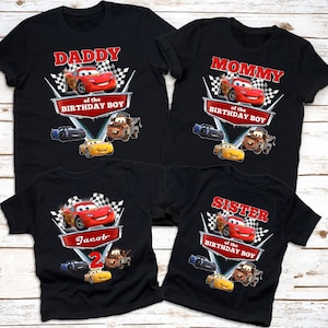 Cars Birthday Shirt, Disney Cars Birthday shirt, Cars Birthday Family shirts, Custom Cars shirt, Cars Party, Cars theme, 1st, 2nd. 3rd, 4th