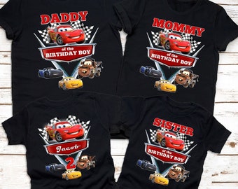 Cars Birthday Shirt, Disney Cars Birthday shirt, Cars Birthday Family shirts, Custom Cars shirt, Cars Party, Cars theme, 1st, 2nd. 3rd, 4th