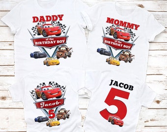 disney cars custom birthday shirt