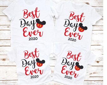 Best Day Ever Disney Shirt, Best Day Ever 2021 shirts, Disney Family Vacation shirts, Disney White tee Womens, Disney Mom Shirt, Mickey