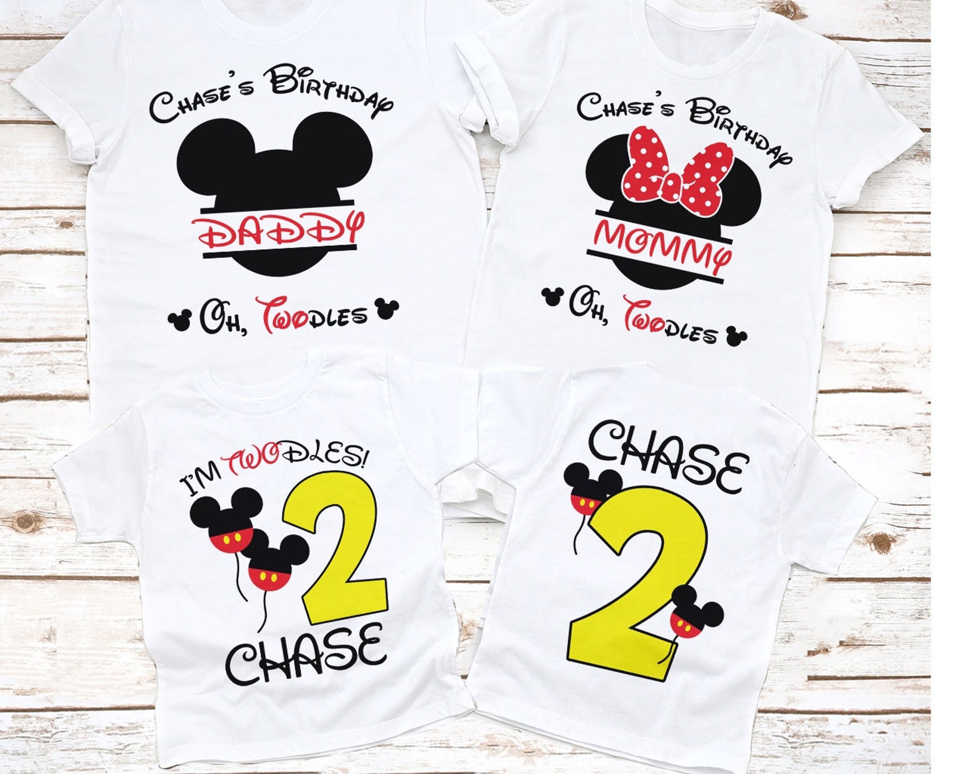 Mickey birthday shirt, 2nd birthday shirt, Disney birthday shirt, Family birthday matching shirts, 2 years old gift shirt, white outfit tee