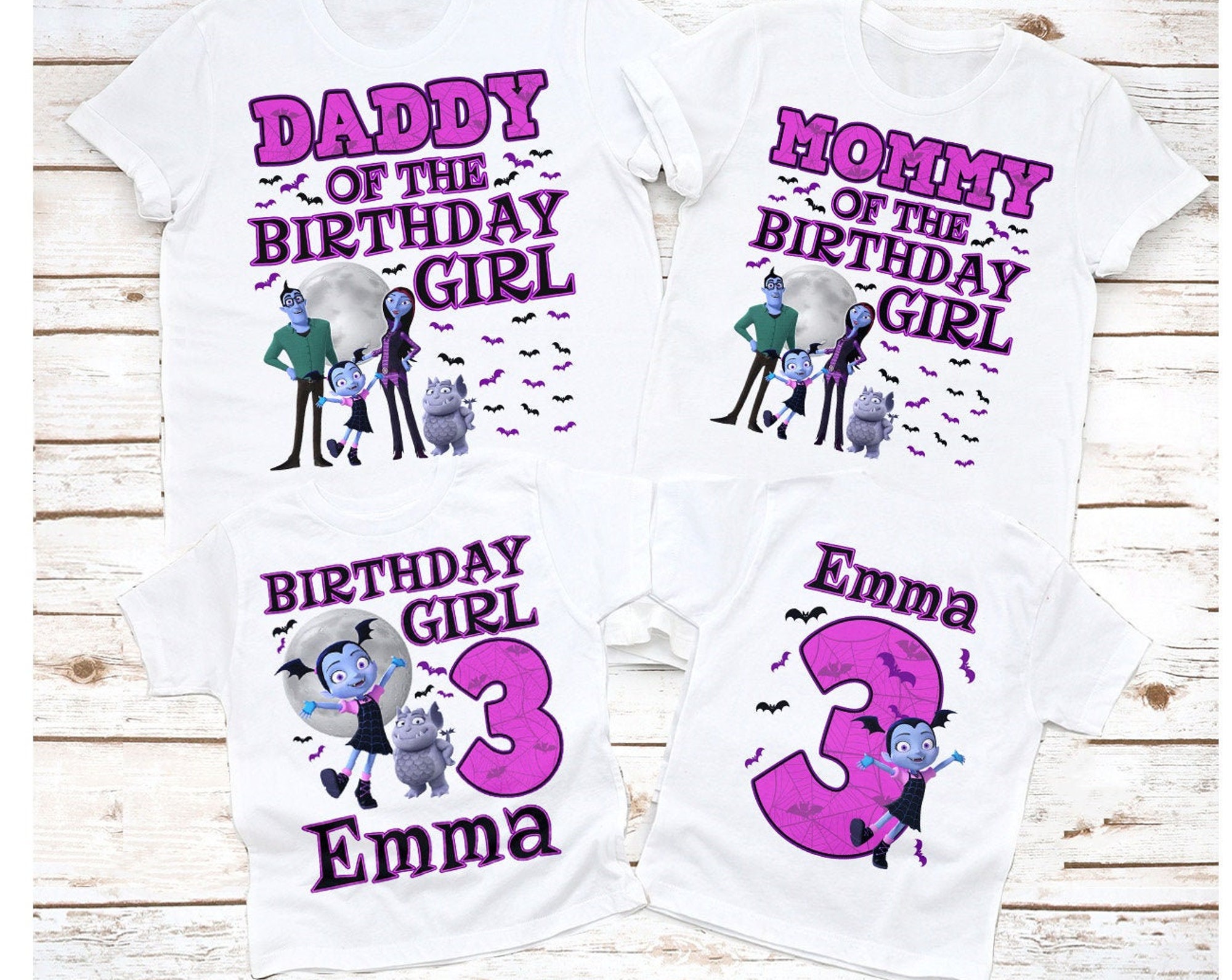 Vampirina Birthday Shirt, Vampirina Birthday, Vampirina Birthday Family, Custom Vampirina shirt, Vampirina family Birthday Shirt, Party