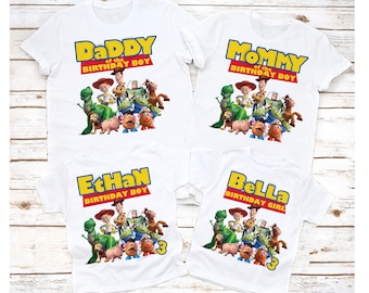 Toy Story Birthday Shirts, Toy Story Birthday Shirts Family, Toy Story Custom Shirt, Toy Story Matching Shirts, Toy Story Party Shirt