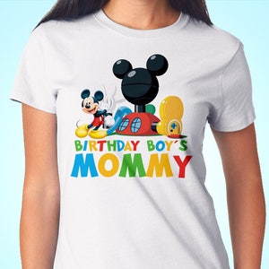Mickey Mouse Mommy Birthday Tshirt, Mickey Mouse Clubhouse Birthday Shirt, Mickey Mouse Mommy Family Parent Birthday Shirt