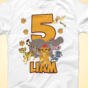 Lion Guard Birthday Shirt, Lion Guard Tshirt, Custom Birthday shirt, Party Gaurd Shirt image 1