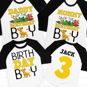 Simba Birthday Shirt, Lion King Mommy Birthday shirt, Lion King Birthday shirt, Simba Matching Family Birthday shirts, Raglan Lion King