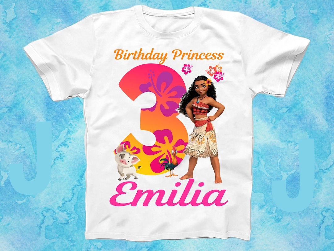 Moana Birthday Shirt, Moana Family Shirts, Personalized Moana Tshirt ...