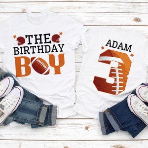 Football Birthday Shirt, Football Birthday shirt, Football Family Birthday shirt, Sports Matching Family Birthday Shirt, Sports Birthday