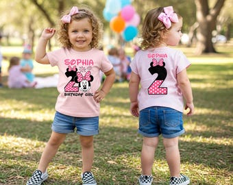 Minnie Birthday Shirt, Custom Minnie Birthday Shirt, Minnie Birthday Shirt toddler, Minnie Family Birthday Shirts, Disney Birthday Shirt,