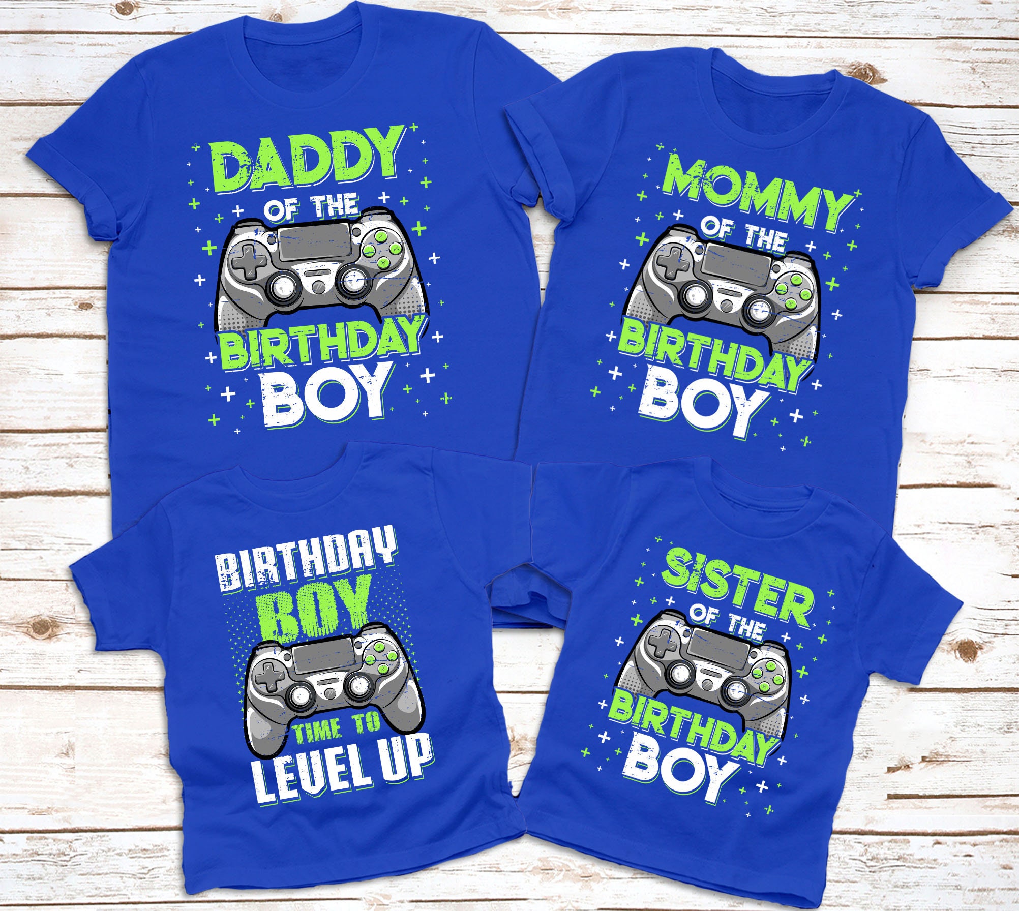 Gamer Birthday Shirt, Gamer Family Birthday Shirts, Level up