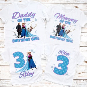 Frozen Birthday Shirt, Frozen Mommy shirt, elsa shirt, anna shirt, Frozen Matching Family Birthday shirts, Frozen girls shirt, Frozen Party