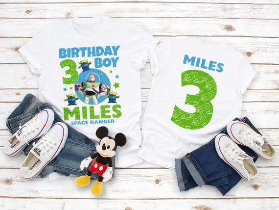 Camisa de cumpleanos de Buzz Lightyear camisa de cumpleanos de Toy Story camisa de cumpleanos de la familia Buzz Lightyear camiseta de camisa de cumpleanos familiar a juego de Toy Story